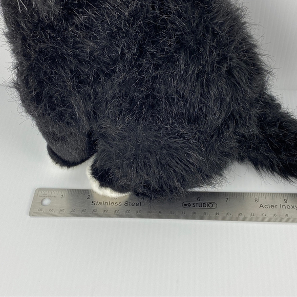 Ty Classics Collection Beanie Shadow the Black and White Cat 11" Plush Kitty - Picture 12 of 12